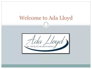 Welcome to Ada Lloyd