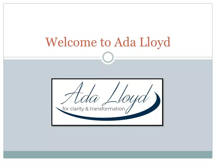 welcome to ada lloyd
