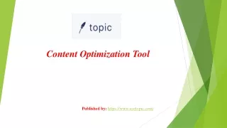 Content optimization tool