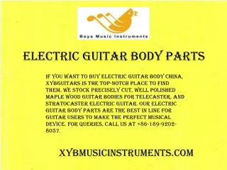 Xybmusicinstruments.com - Electric Guitar Body Parts