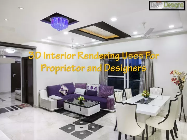 3d interior rendering uses for proprietor and designers