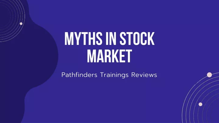 myths in stock market
