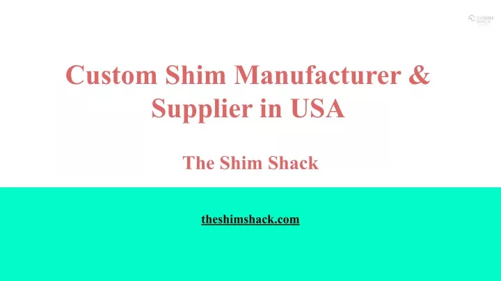 custom shim manufacturer supplier in usa