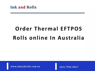 Order Thermal EFTPOS Rolls online In Australia