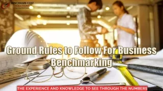 Ground Rules to Follow For Business Benchmarking