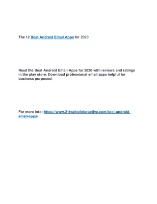 the 12 best android email apps for 2020 read