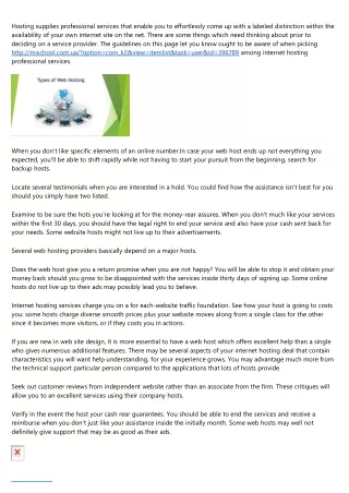 hosting supplies professional services that