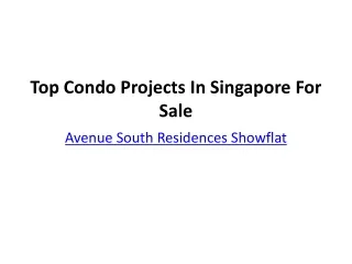 Avenue South Residence Showflat | Avenue South Residences Price