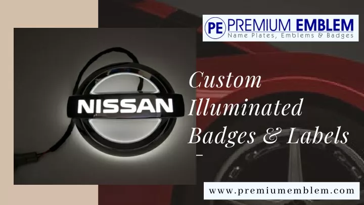 custom illuminated badges labels