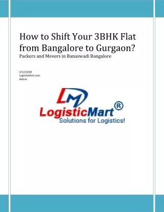 how to shift your 3bhk flat from bangalore