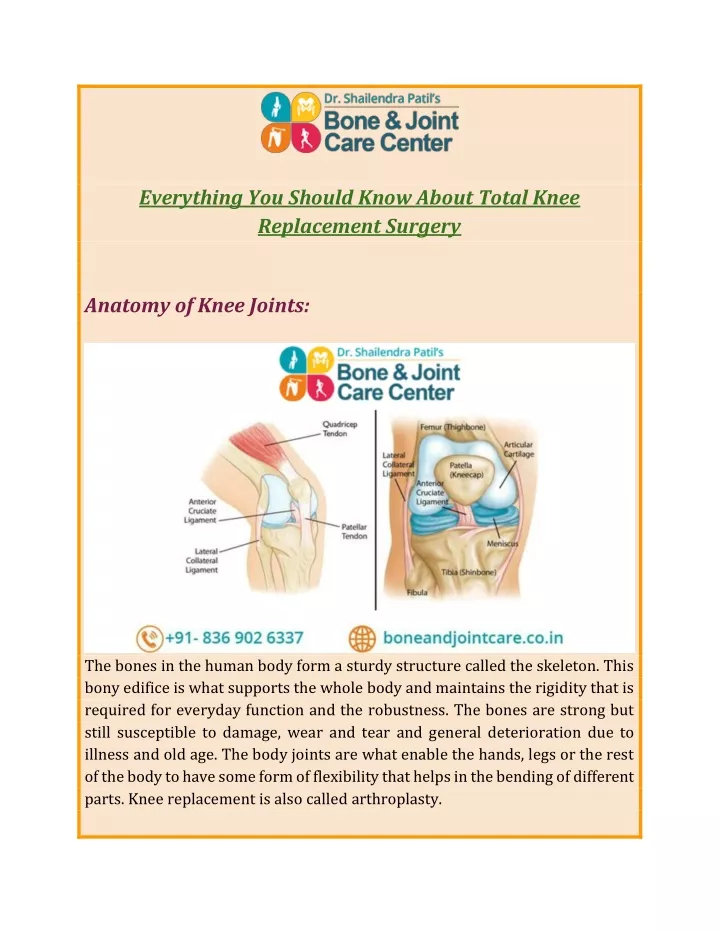 everything you should know about total knee