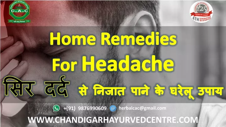 home remedies for headache