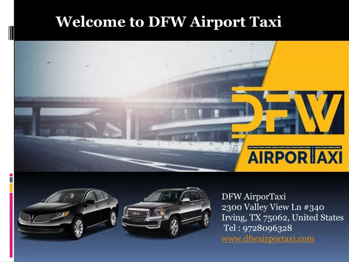 welcome to dfw airport taxi