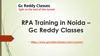 rpa training in noida gc reddy classes