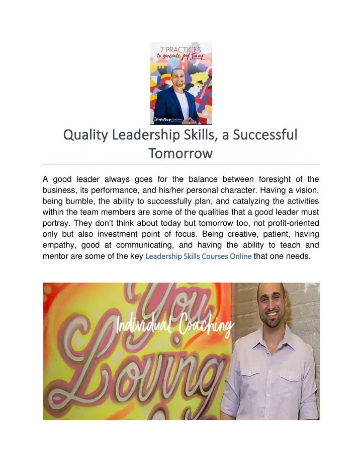 quality leadership skills a successful quality