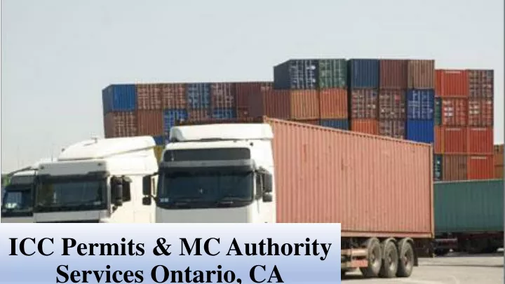 icc permits mc authority services ontario ca