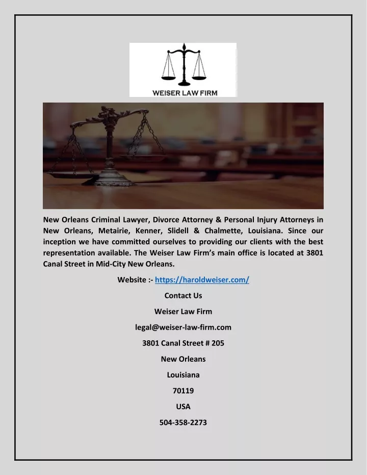new orleans criminal lawyer divorce attorney