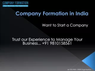 BUSINESS REGISTRATION IN INDIA