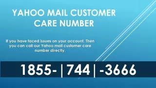 Yahoo mail customer care number 1855=744=3666 USA