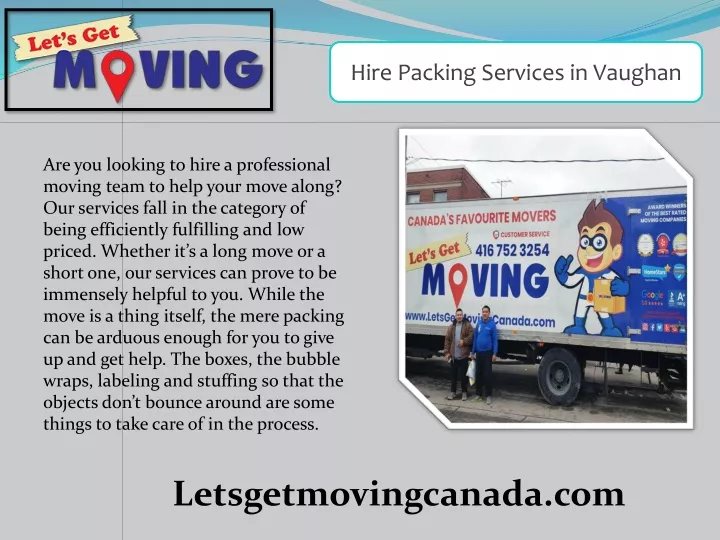 hire packing services in vaughan