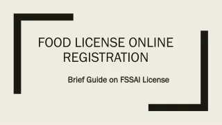 Brief Guide on Food License Online Registration - How to Apply FSSAI Online via Sulekha.com