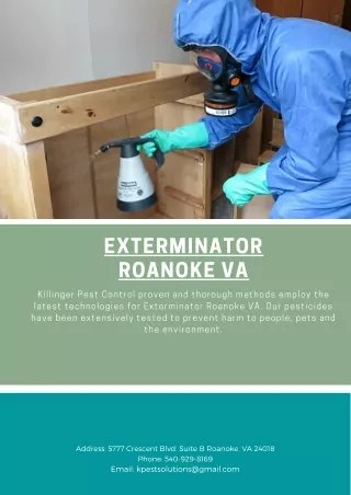 exterminator roanoke va