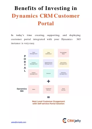 benefits of investing in dynamics crm customer portal