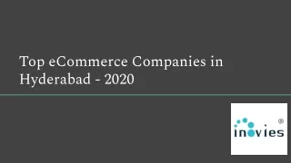 Top eCommerce Companies in Hyderabad - 2020