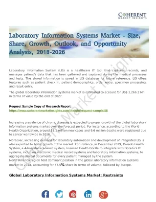 Laboratory Information Management Systems (LIMS) Market 2020 with Potential Impact of COVID19