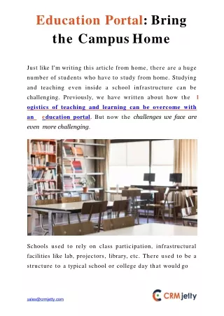 education portal bring the campus home
