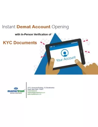Instant Demat Account Opening with eKYC
