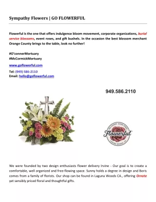 sympathy flowers go flowerful