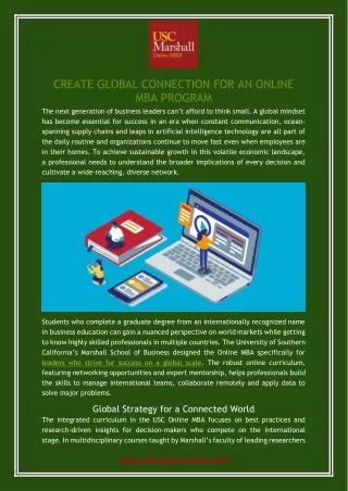create global connection for an online