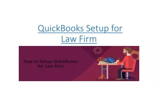 quickbooks setup for law firm