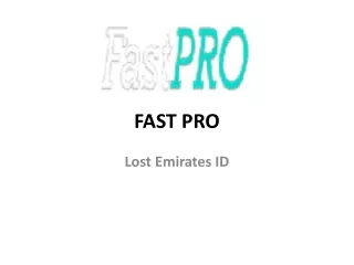 Lost Emirates Id