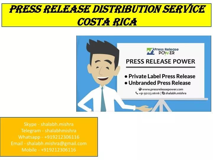 press release distribution service costa rica
