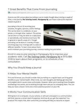 7 Great Benefits That Come From Journaling