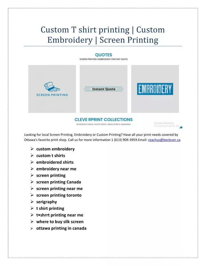 custom t shirt printing custom embroidery screen