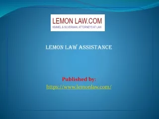 Lemon Law Assistance