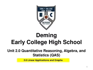 deming early college high school unit 2 0 quantitative reasoning algebra and statistics qas