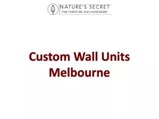 custom wall units melbourne