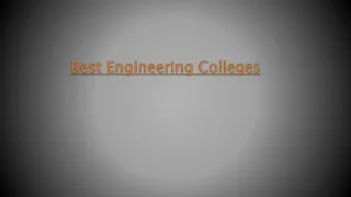 best engineering colleges