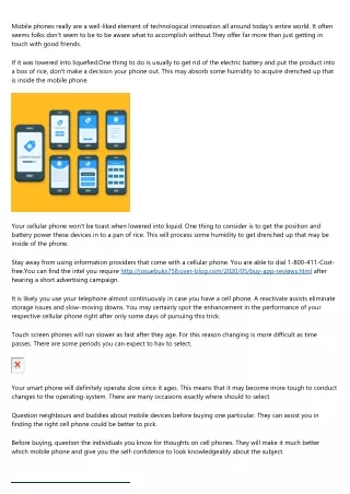 mobile phones really are a well liked element