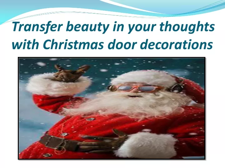 transfer beauty in your thoughts with christmas