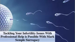 Tackling Your Infertility Issues With Professional Help is Possible With Mark Semple Surrogacy