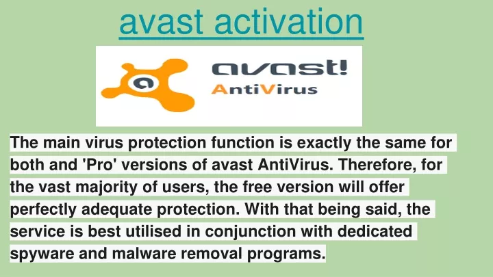 avast activation