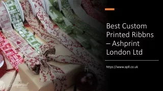 Best Custom Printed Ribbns – Ashprint London Ltd