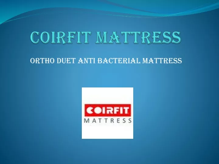 coirfit mattress