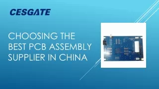 choosing the best pcb assembly supplier in china