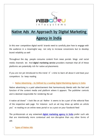 native native ads